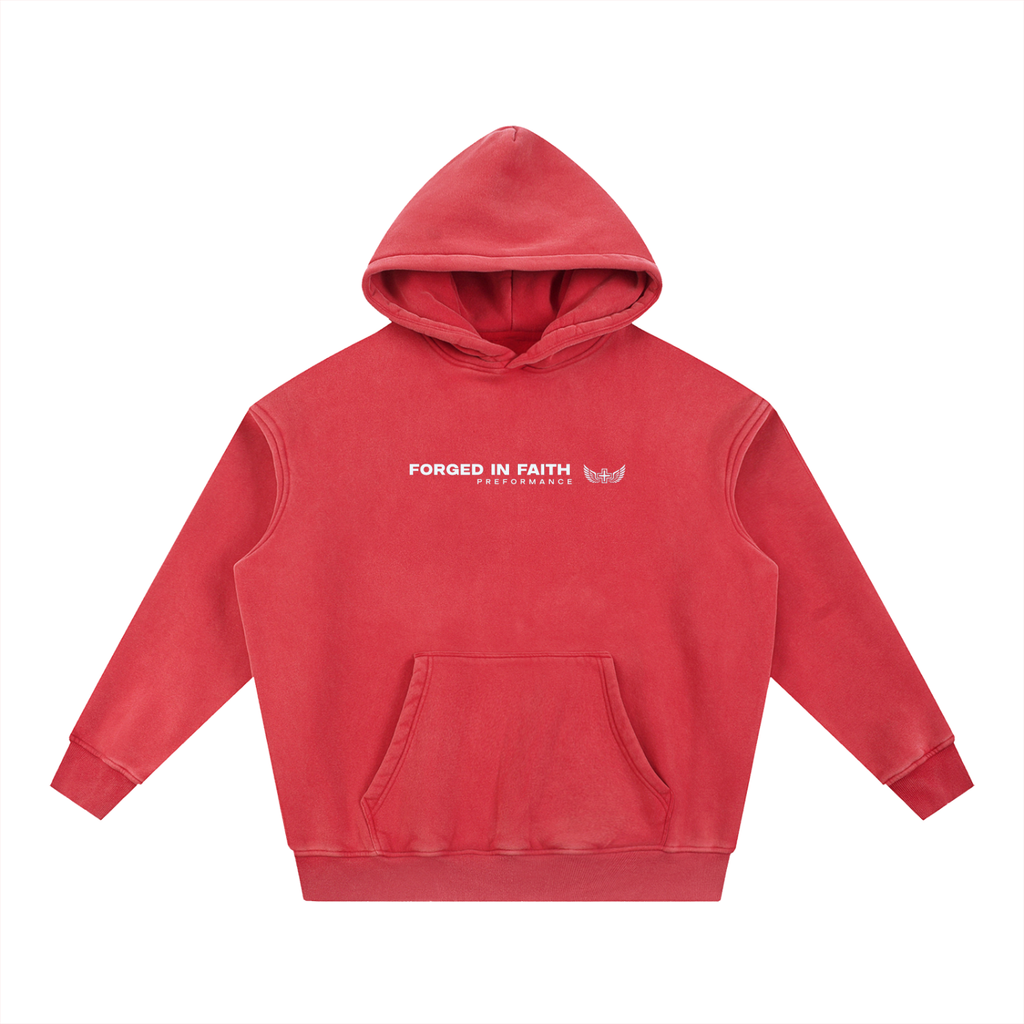 Snow Wash Fleece Oversize Hoodie
