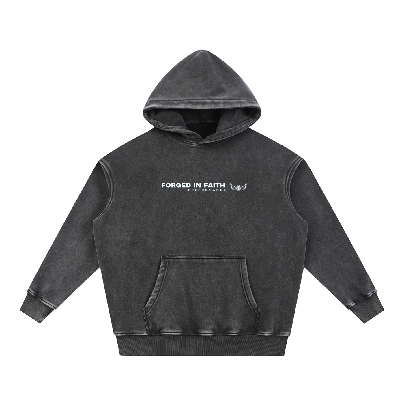 Snow Wash Fleece Oversize Hoodie